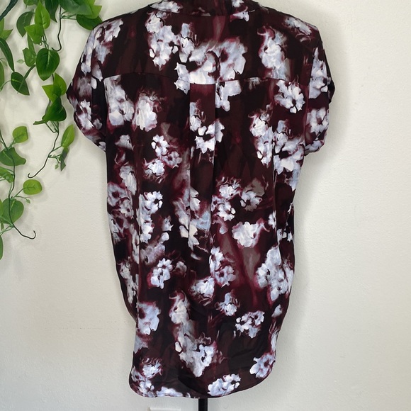 Simply Vera Vera Wang 3/4 button up blouse Petite Large - Picture 4 of 11